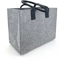 heimtexland Einkaufsshopper Universal Filztasche Einkaufstasche Filz Shopper, 24 l, Henkel Tragetasche - strapazierfähig langlebig nachhaltig