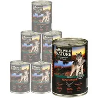 Dehner Wild Nature Hochmoor Adult Geflügel / Ente, 6 x 400 / 800 g Dose Ente, Nassfutter für: Hunde, Nassfutter für ausgewachsene Hunde, glutenfrei