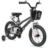 JOYSTAR Kinderfahrrad 12/14 /16/18/20 Zoll fahrrad für Jungen und Mädchen 3-12 Jahre, Mit Korb, Stützrädern, Fahrradklingel, Flaschenhalter, Kettenabdeckung