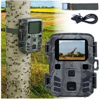Casativo Wildkamera Full HD PIR Sensor Nachtsicht Wildkamera IPX5 180g 15m Farbdisplay (Außenbereich, 1-tlg., PIR 20MP Kamera mit 1080p, 15m-Nachtsicht, Zeitraffer&6 Monate Standby)