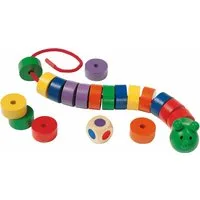 Selecta Spiel Fädelraupe, aus Holz, Made in Germany