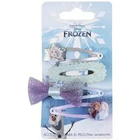 Cerda Haarspange Disney Frozen Haarspangen Set 4-teilig Kinder Haarschmuck Eiskönigin, 4-tlg.