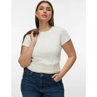 Vero Moda Curve T-Shirt VMCHLOE SS SHORT TOP GA JRS NOOS CUR Baumwollmischung