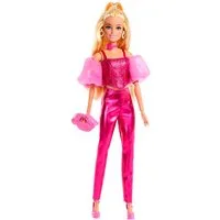 Barbie Anziehpuppe Barbie Deluxe Style im pinken Metallic Outfit