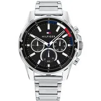 Tommy Hilfiger Multifunktionsuhr MASON 1791936, Quarzuhr, Armbanduhr, Herrenuhr, Datum, Edelstahlarmband