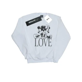 Disney - "Mickey And Minnie Mouse Love" Sweatshirt für Herren (Weiß)