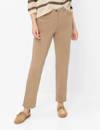 Raphaela by Brax Damen Five-Pocket-Hose Style CORRY NOUGAT, hellbraun, Gr. 36K