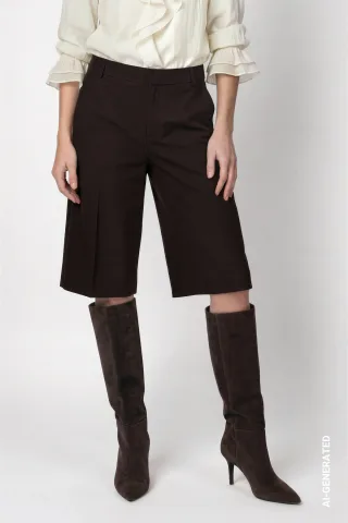 monari - Bermuda Hose black coffee - Gr. - 36