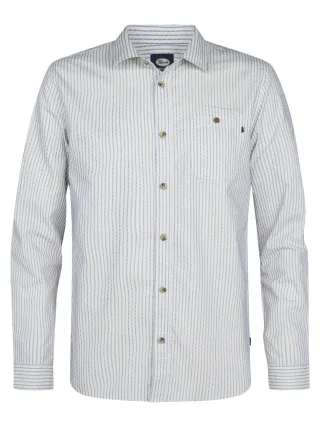 Petrol Industries - Gestreiftes Hemd Black River Herren
