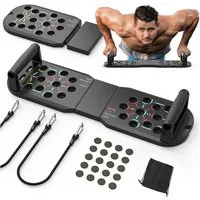 AFKSMILE Liegestützgriffe Liegestützbrett, Push Up Board, Faltbare Liegestützgriffe für Zuhause (5-St), Fitnessgeräte für Krafttraining Zuhause,Übungshilfe Push Up Bar Griffe