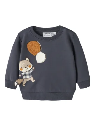 NAME IT - NBMNEIL LS SWEAT BRU Ombre Blue - Gr. - 56