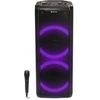 Denver BPS-352 Party-Lautsprecher 1.0 (Dual Woofer) (Bluetooth, 300 W, Karaoke mit 2 Mikrofoneingängen, TWS-Funktion, Lichteffekte (7 Modi)