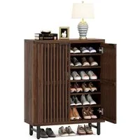 Tribesigns Schuhschrank 6-Tier Retro Schuhschrank für 24 Paar Schuhe