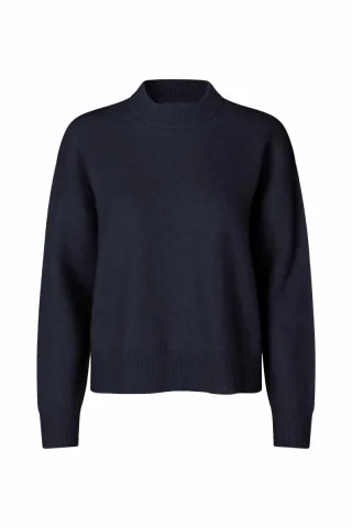 samsøe & samsøe - Pullover ANOUR O-N blau - Gr. - XS