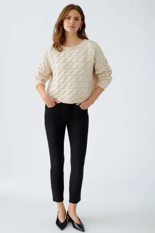 Oui - SIRAH Pullover whitecap gray - Gr. - 44