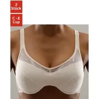petite fleur by Lascana Minimizer-BH (Packung, 2 Stück) mit Bügel und schöner Stickerei – ideal für große Größen