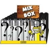 CLIPPER Feuerzeuge 4 Stück im Mix - Wundertüte- nachfüllbar & wiederverwendbar (4-St), Ideal für Sammler, Raucher, Outdoor und Haushalt