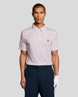 Argyle-Druck Polohemd