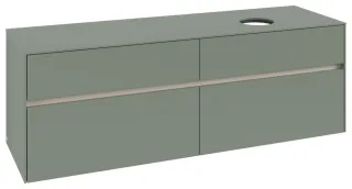 Villeroy & Boch Waschtischunterschrank Collaro C05100 1600x548x500mm 4 Ausz. Waschtisch re Soft Gree C05100AF