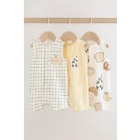 Next Strampler Strampelanzüge aus Jersey, 3er-Pack (3-tlg)