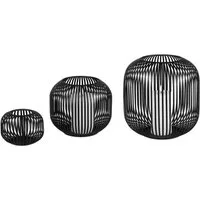 formano Windlicht Stäbe, 3er Set, Schwarz, Stäbe, H: 26cm