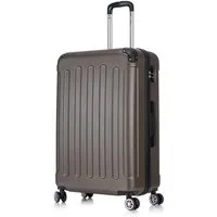 Flexot Hartschalen-Trolley F-2045 Kofferset, 360° Rollen, robuster Reisekoffer, Bordcase, 4 Rollen, Robuster und moderner Koffer mit vier 360° Rollen und Zahlenschloss