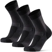 DANISH ENDURANCE Basicsocken Merino Hiking Light (3-Paar) Leicht & gepolstert, Anti-Blasen Socken, Ideal zum Wandern