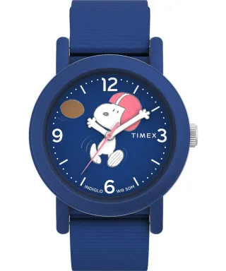 Timex Peanuts Originals Camper Blau Unisex Armbanduhr TW2W48500
