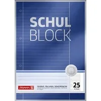 BRUNNEN Schulheft BRUNNEN Schulblock A4 Lineatur 25 50 Blatt Premium 1052625