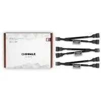NA-SYC1 chromax black, Y-Kabel schwarz, 3 Stück