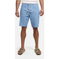 Indicode Leinenhose Herren INLino Leinen Shorts mit Kordelzugbund mit elastischem Bund und Bindekordel in sommerlich leichter Qualität