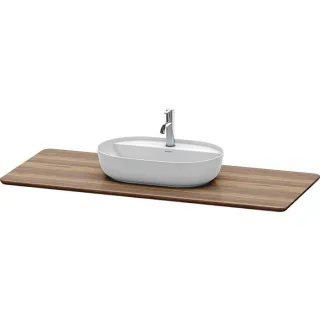 Duravit Luv Waschtisch-Konsole LU946107777 138,8x59,5x2,5cm, aus Massivholz, mit 1 Ausschnitt, nussbaum