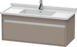 Duravit Ketho Waschtischunterbau wandhängend Basalt Matt 1000x455x410 mm - KT666504343 KT666504343