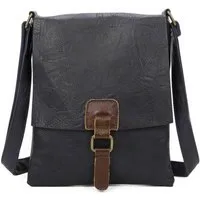ITALYSHOP24 Schultertasche Damen Tasche Messenger Cross Over Body Bag Umhängetasche Modern Style, Highlight City Shopping Begleiter, für Tablet, Geldbörse Handy & mehr