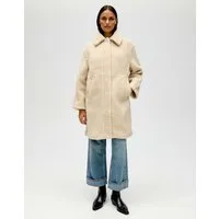 OPUS Wintermantel HEDDY aus Polyester ovaler Schnitt, knielang, verdeckte Knopfleiste
