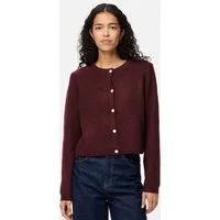pieces Strickjacke PCSILLY LS O-NECK KNIT CARDIGAN NOOS BC Materialmix, regular fit