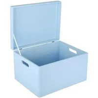 Creative Deco Aufbewahrungsbox mit Deckel XXL groß 40x30x24 cm Erinnerungsbox Baby Holzbox