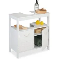 relaxdays Waschbeckenunterschrank mit Seilgriffen (1-St)