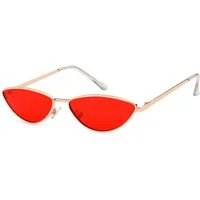 styleBREAKER Sonnenbrille Schmale Cateye Sonnenbrille mit Metallrahmen (1-St) Gradient