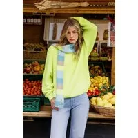 SENSES.THE LABEL Rundhalspullover mit überschnittenen Schultern