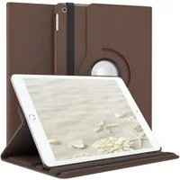 EAZY CASE Tablet-Hülle Rotation Case für Apple iPad 7./8./9. Gen. 10,2 Zoll, Schutztasche Tablet Case 360 Rotation Bookcover zum Aufstellen Braun