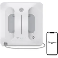 EVERCROSS BOT Fensterputzroboter mit 4 Sprühdüsen & Wasserpumpe, 60 m² Reichweite, (mit 80ml Wassertank) Fernbedienung & APP-Steuerung, Stromausfallschutz