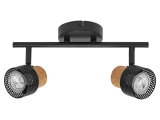 LEDVANCE LED-Deckenleuchte, 4058075828681, 2 x GU10, 6,8W, 460lm, 2700K, schwarz
