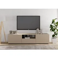 Home affaire Lowboard Rio Breite 181 cm, TV-Board 2 Türen u. 1 Schubkasten, TV-Schrank, geriffelte MDF-Fronten, modern u. elegant, Kabelführung, viel Stauraum
