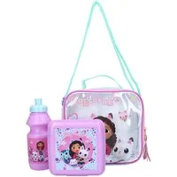 Vadobag Lunchbox Gabby’s Dollhouse Lunchtasche Set mit Flasche & Brotdose, Kunststoff, (3-tlg., 3x Set)