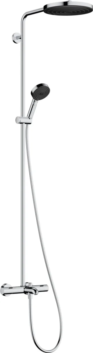 Hansgrohe Showerpipe Pulsify S Puro 260 1jet EcoSmart Wannenthm. Aufputz chrom, 24232000 24232000