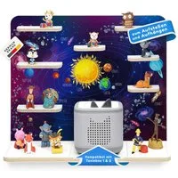 stadtecken Kinderregal groß, geeignet für Toniebox 2 und ca. 50 Tonies, Packung, Perfekte Aufbewahrung im Kinderzimmer