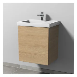 Sanipa 3way Waschtischunterbau zu Villeroy & Boch Subway 3.0 Waschtisch mit 1 Tür, Eiche-Nordic SM84448