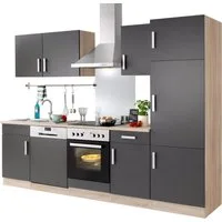 KOCHSTATION Küchenzeile KS-Toronto, Breite 280 cm, mit E-Geräten