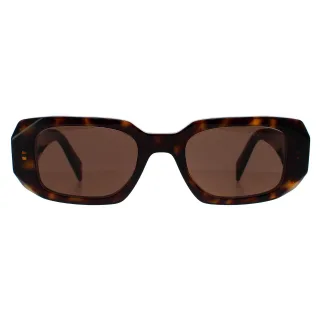 Prada Rectangle Damen Schildpatt Braun PR17WS